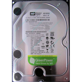 Б/У жёсткий диск 1Tb Western Digital WD10EVVS Green (WD AV-GP 1000 GB) 5400 rpm SATA (Люберцы)