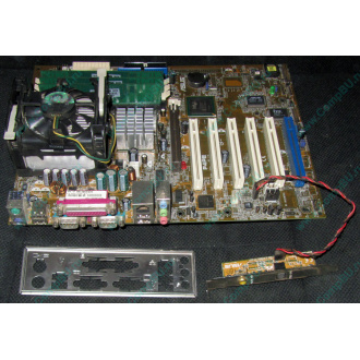 Материнская плата Asus P4PE (FireWire) с процессором Intel Pentium-4 2.4GHz s.478 и памятью 768Mb DDR1 Б/У (Люберцы)