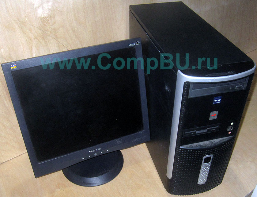 Комплект: одноядерный компьютер Intel Pentium-4 с 1Гб памяти и 17 дюймовый ЖК монитор (Люберцы)